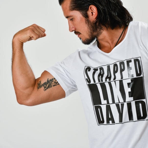 Men WhiteStrapped Like David tee - Picture 8 of 9